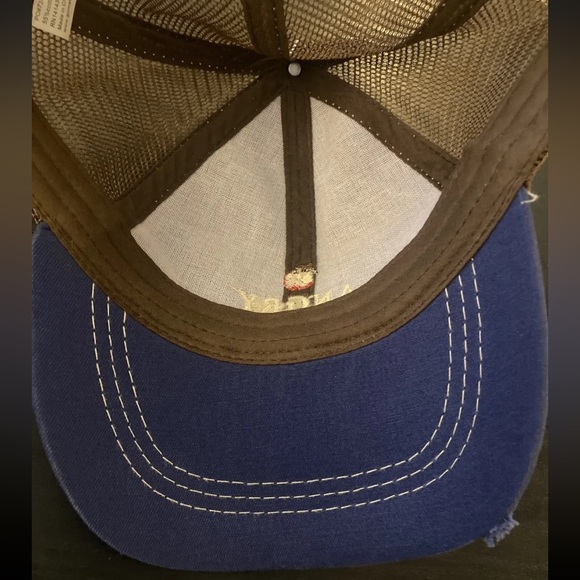 ANGRY ORCHARD Hard Cider Blue/Brown Baseball Trucker Distress Cap Hat Snapback. - Picture 7 of 10